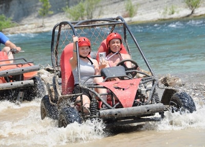 Alanya Buggy Safari + Zipline + Rafting Tour